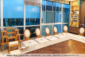 เช่าโต๊ะหมู่ อาสนะไม้