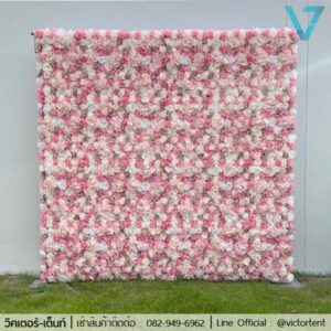เช่าฉากดอกไม้ - โทนสีชมพู–ขาว